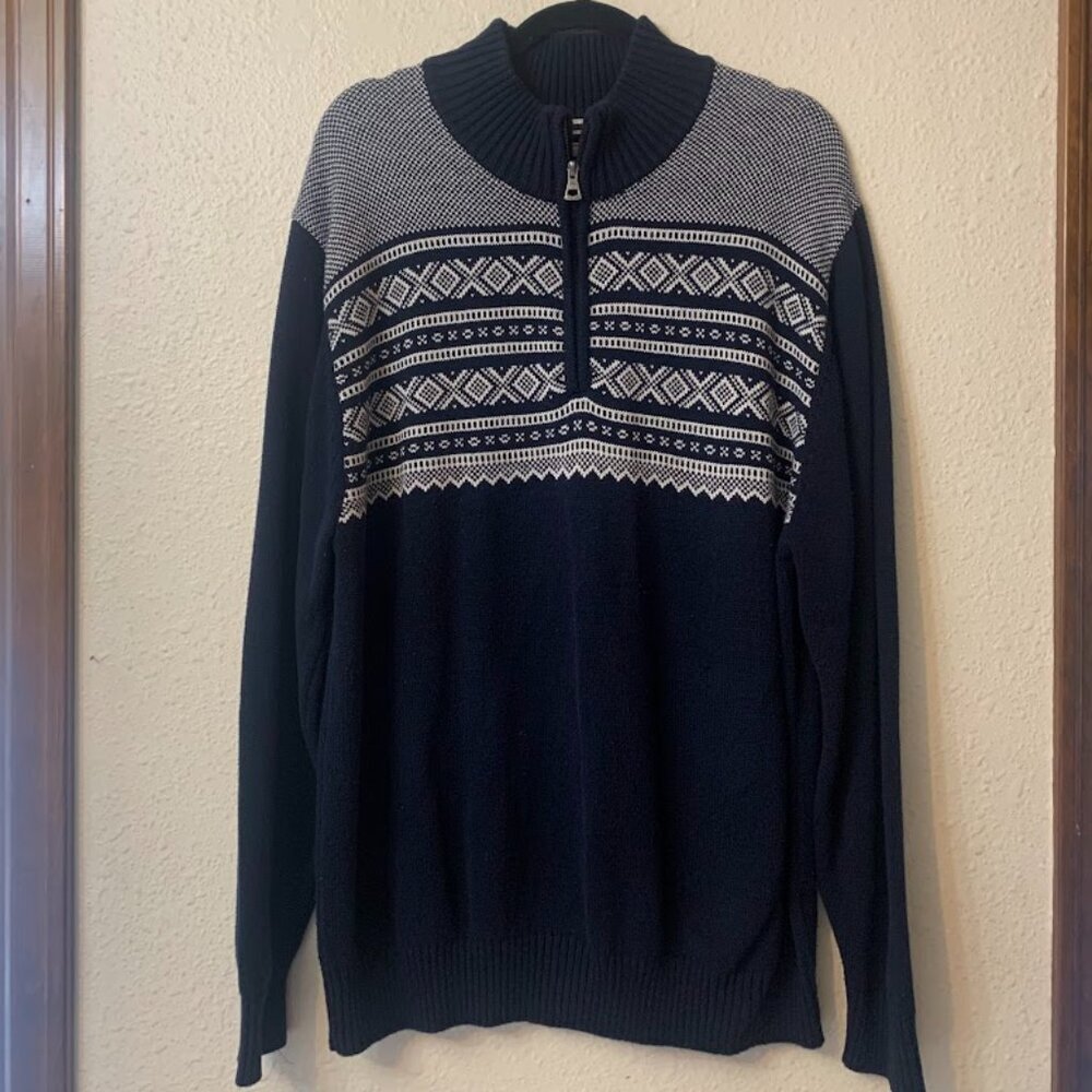 Weatherproof Vintage Quarter-Zip Sweater - Mens Size XL - EUC